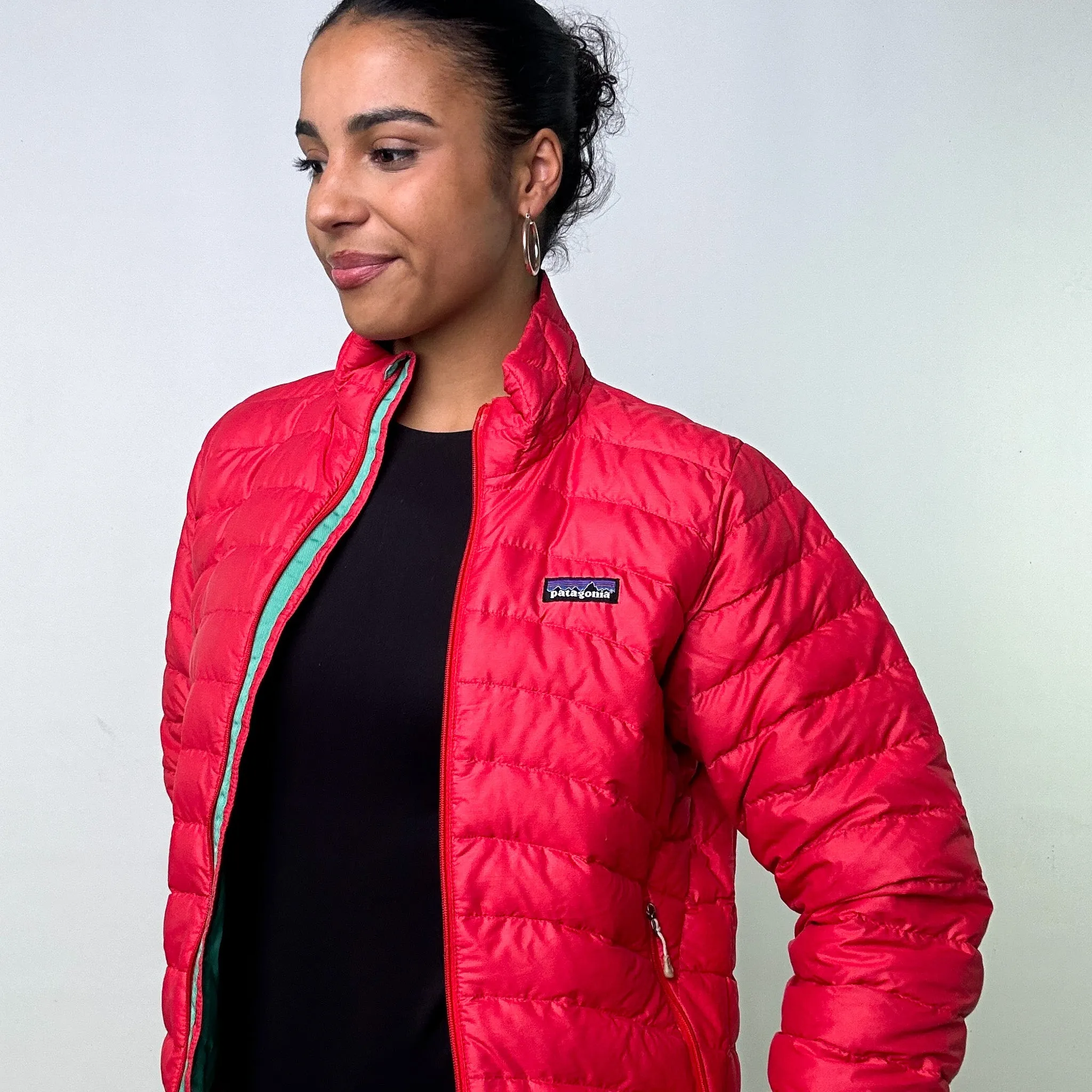 Pink y2ks Patagonia Puffer Jacket Coat (S)