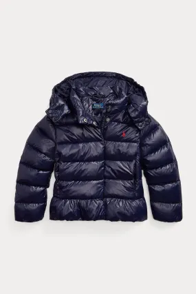 Polo Ralph Lauren Kids 6 Ya Kz ocuk Kapüonlu Puffer Mont