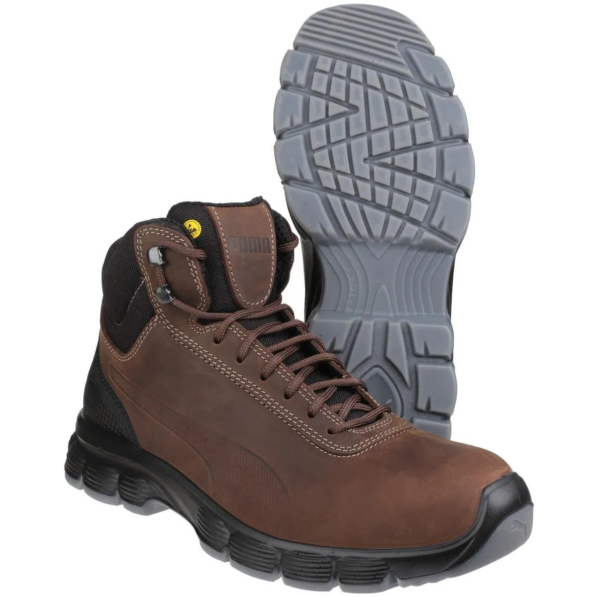 Puma Safety Condor Mid Lace up Safety Boot Brown