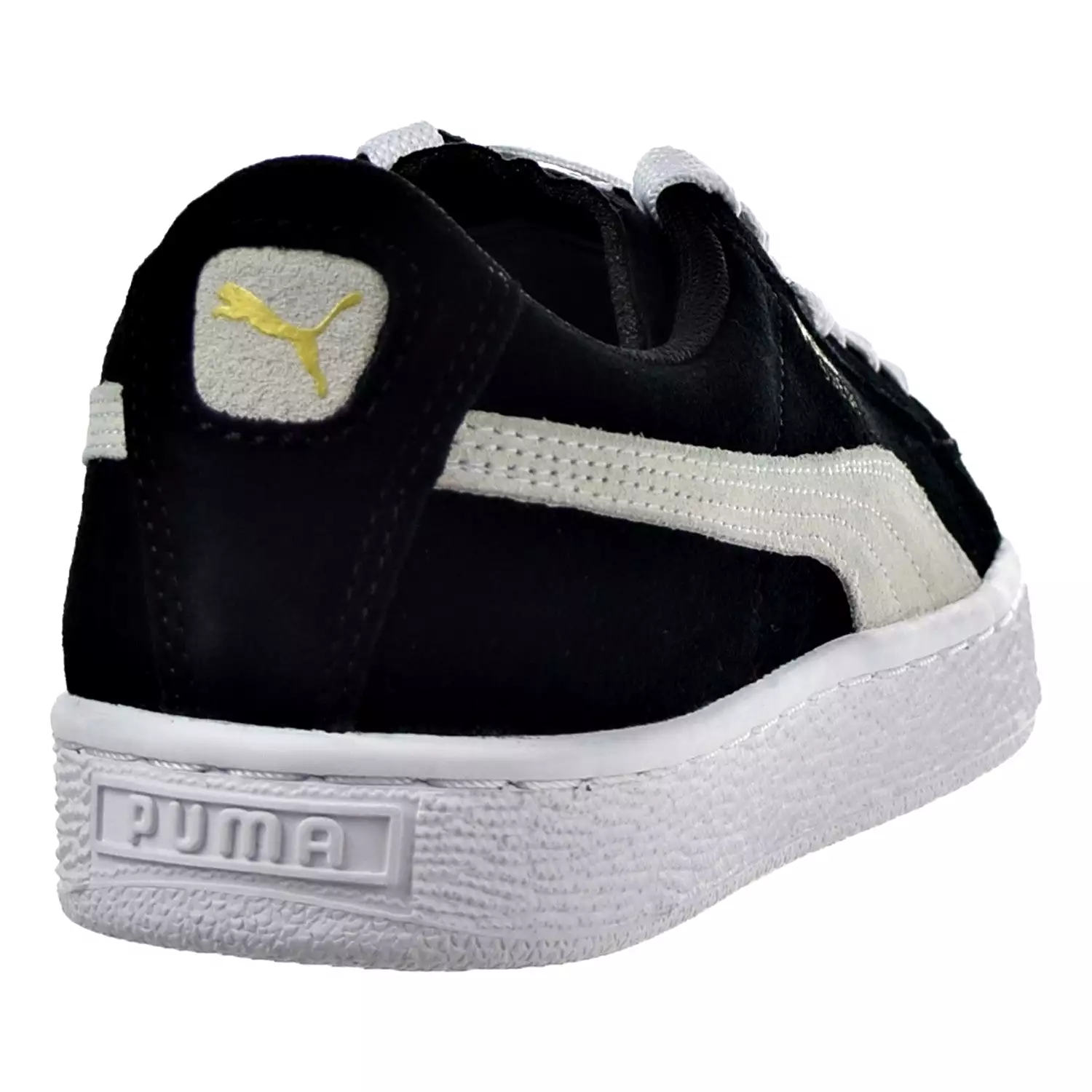 Puma Suede Jr Big Kid's Shoes Black/White