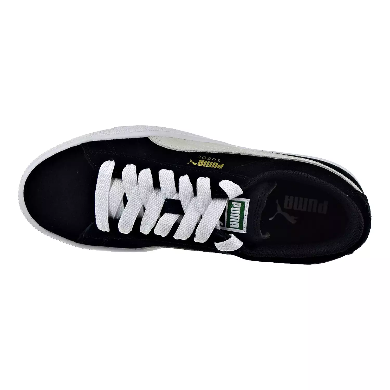 Puma Suede Jr Big Kid's Shoes Black/White