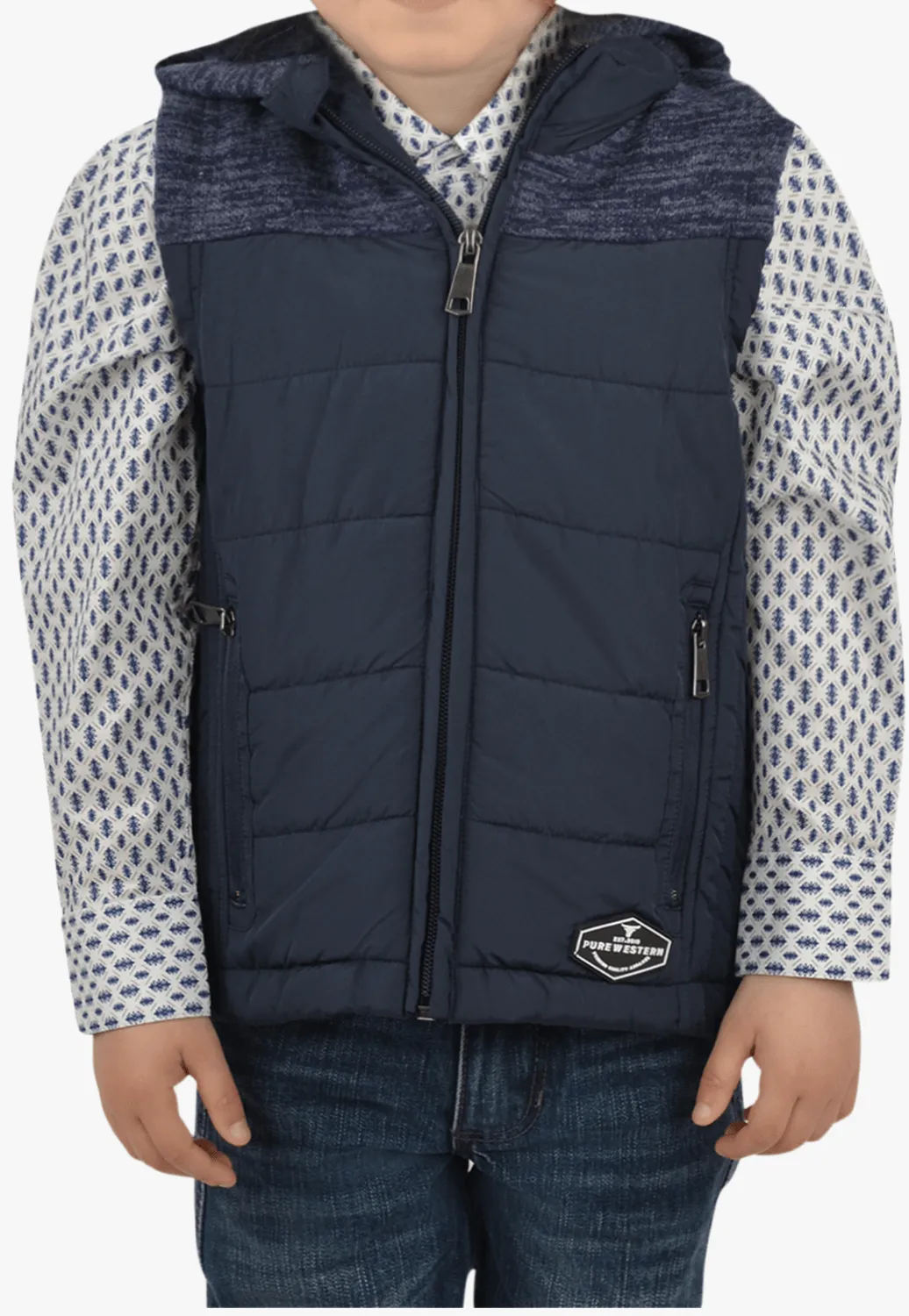 Pure Western Boys Morrison Puffer Vest