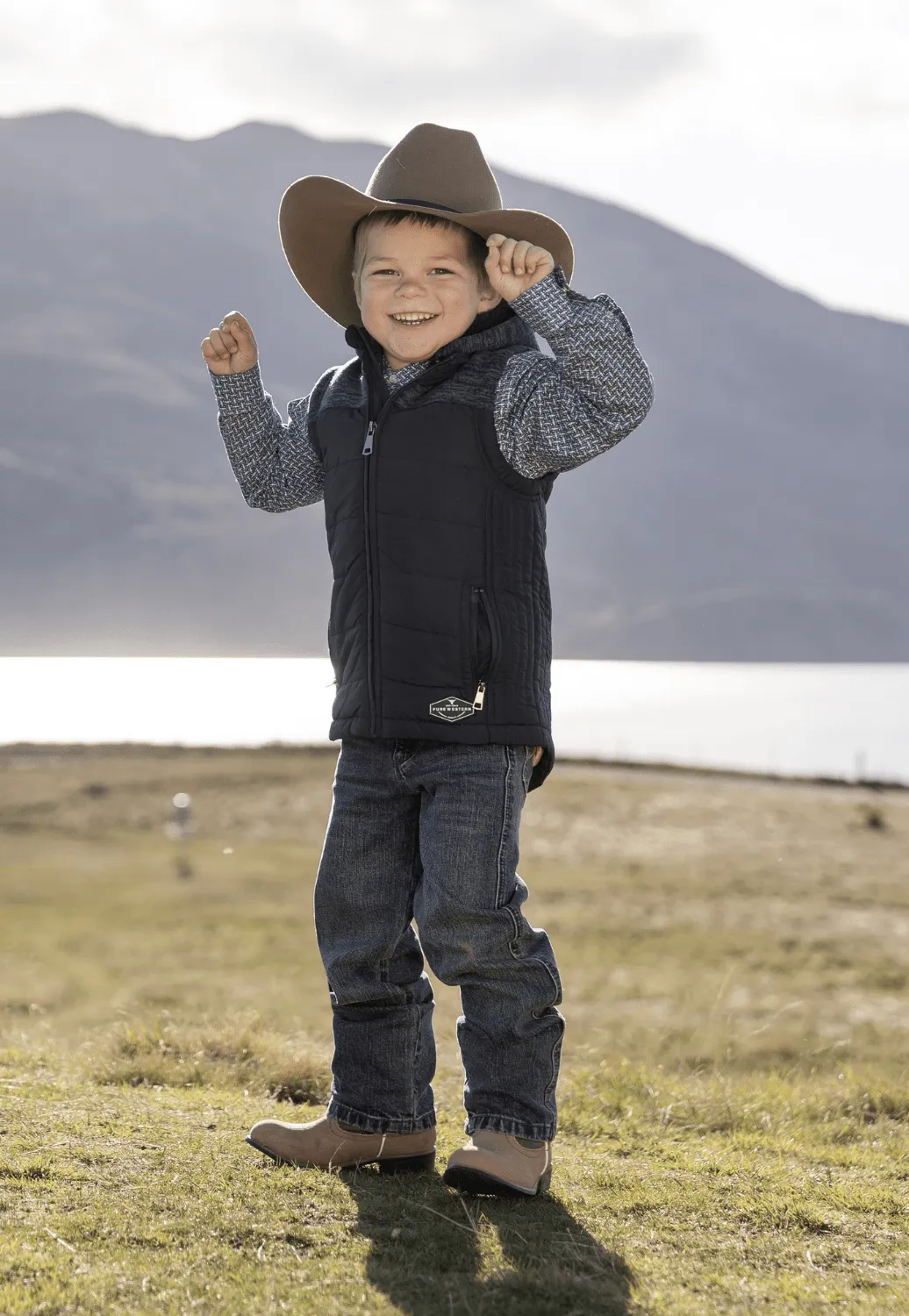 Pure Western Boys Morrison Puffer Vest