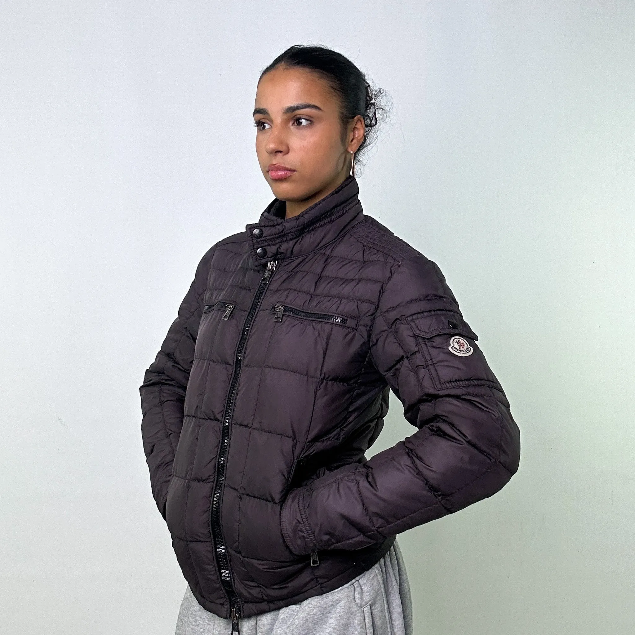 PURPLE Y2KS MONCLER PUFFER JACKET COAT (