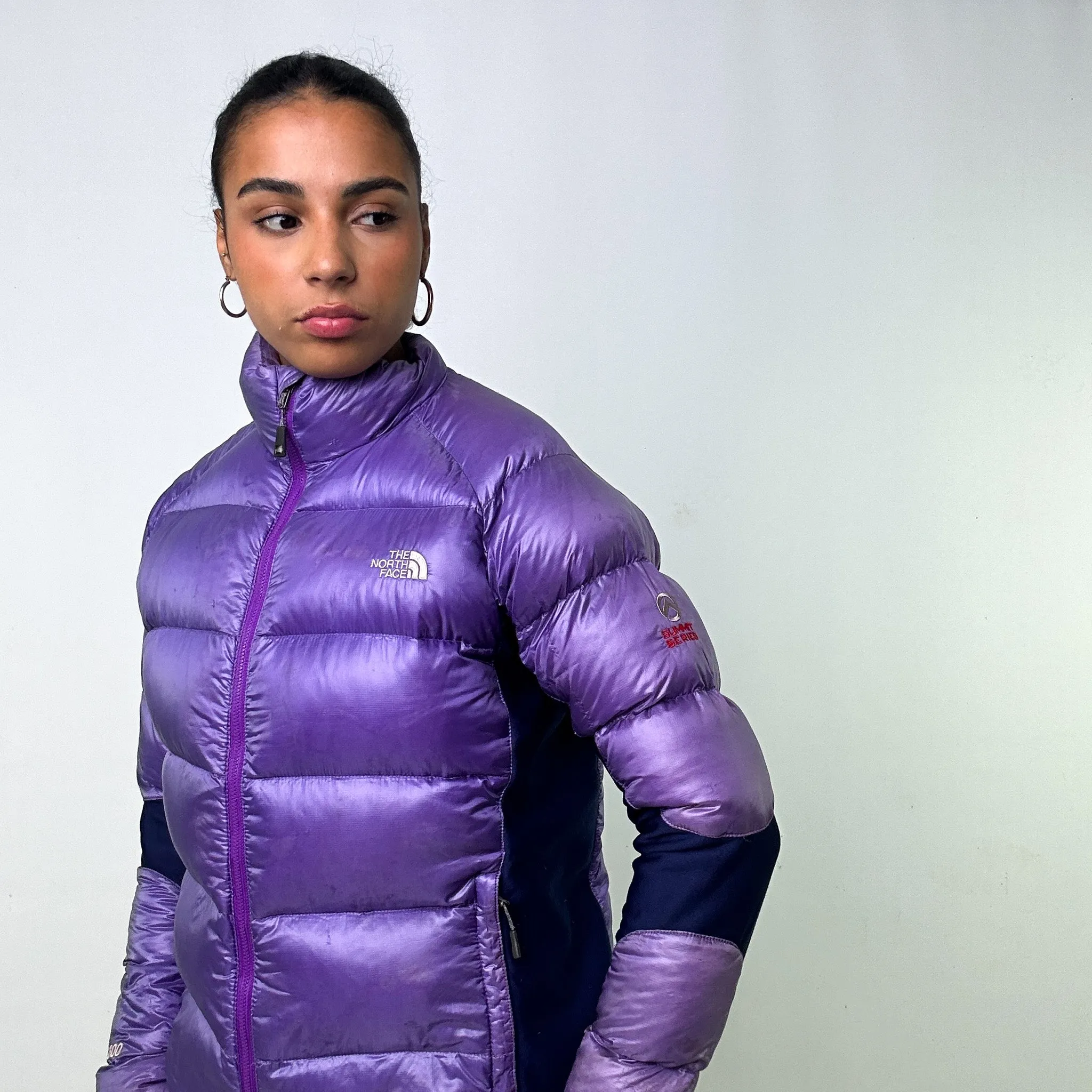 PURPLE Y2KS THE NORTH FACE SUMMIT SERIES PUFFER JACKET COAT (