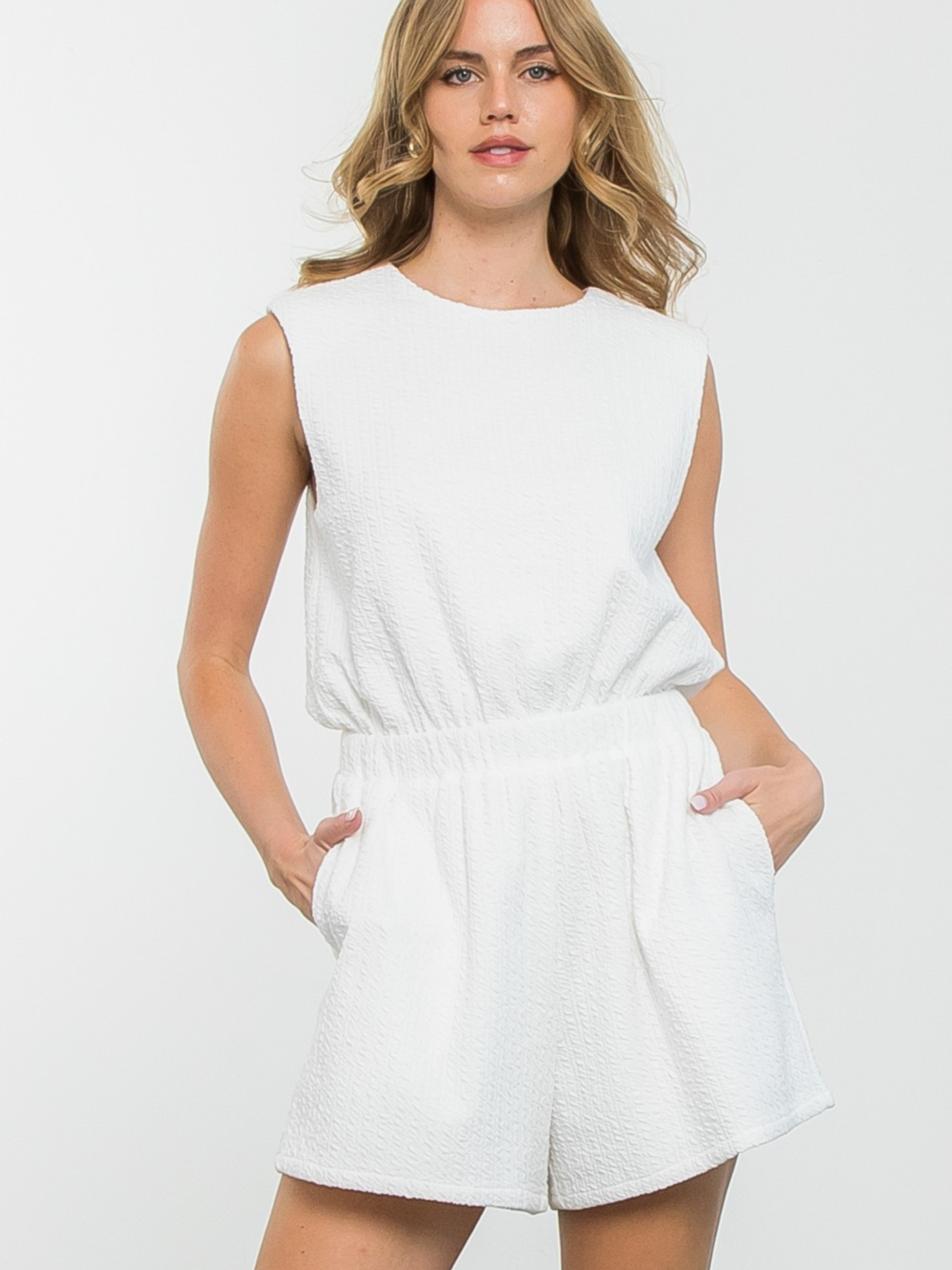 Put Together White Romper