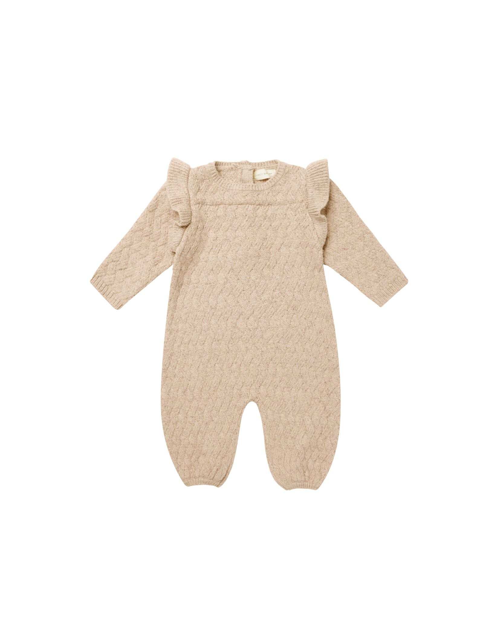 Quincy Mae - Shell Long Sleeve Mira Knit Romper