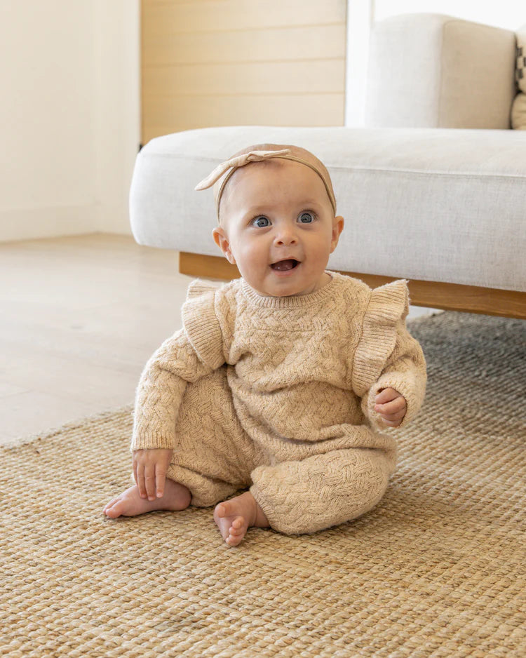 Quincy Mae - Shell Long Sleeve Mira Knit Romper