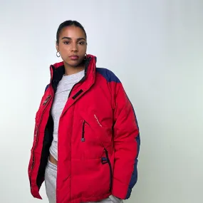 Red 90s Polo Jeans Ralph Lauren Puffer Jacket Coat (L)