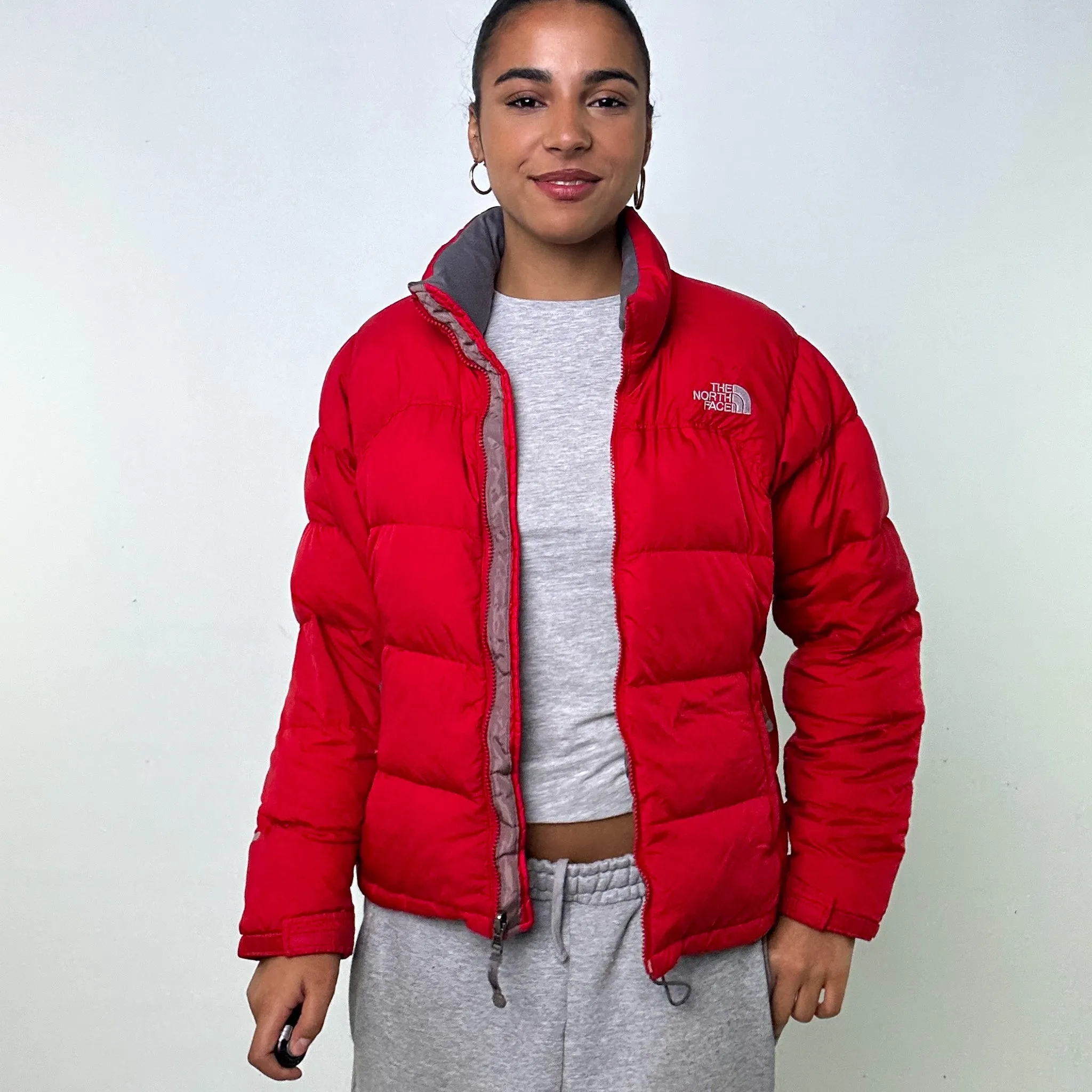 Red y2ks The North Face 700 Series Puffer Jacket Coat (S)