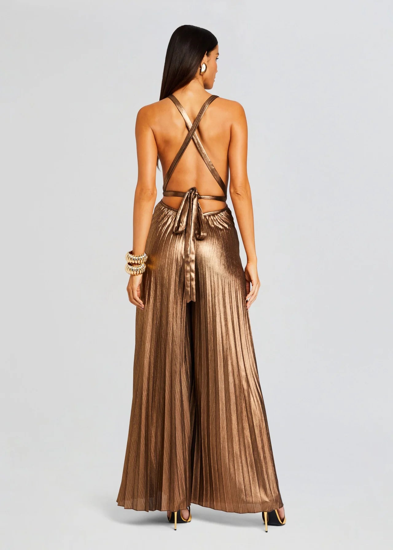 Retrofete - Graciane Jumpsuit - Metallic Bronze