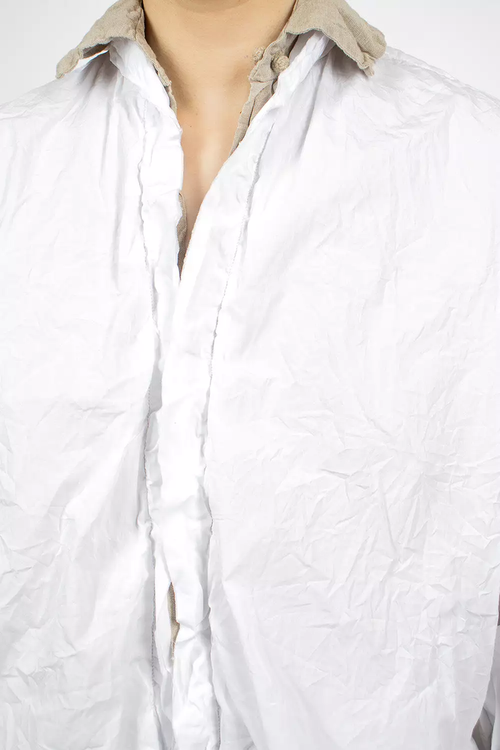 Reversible Lined Shirt Raw/White