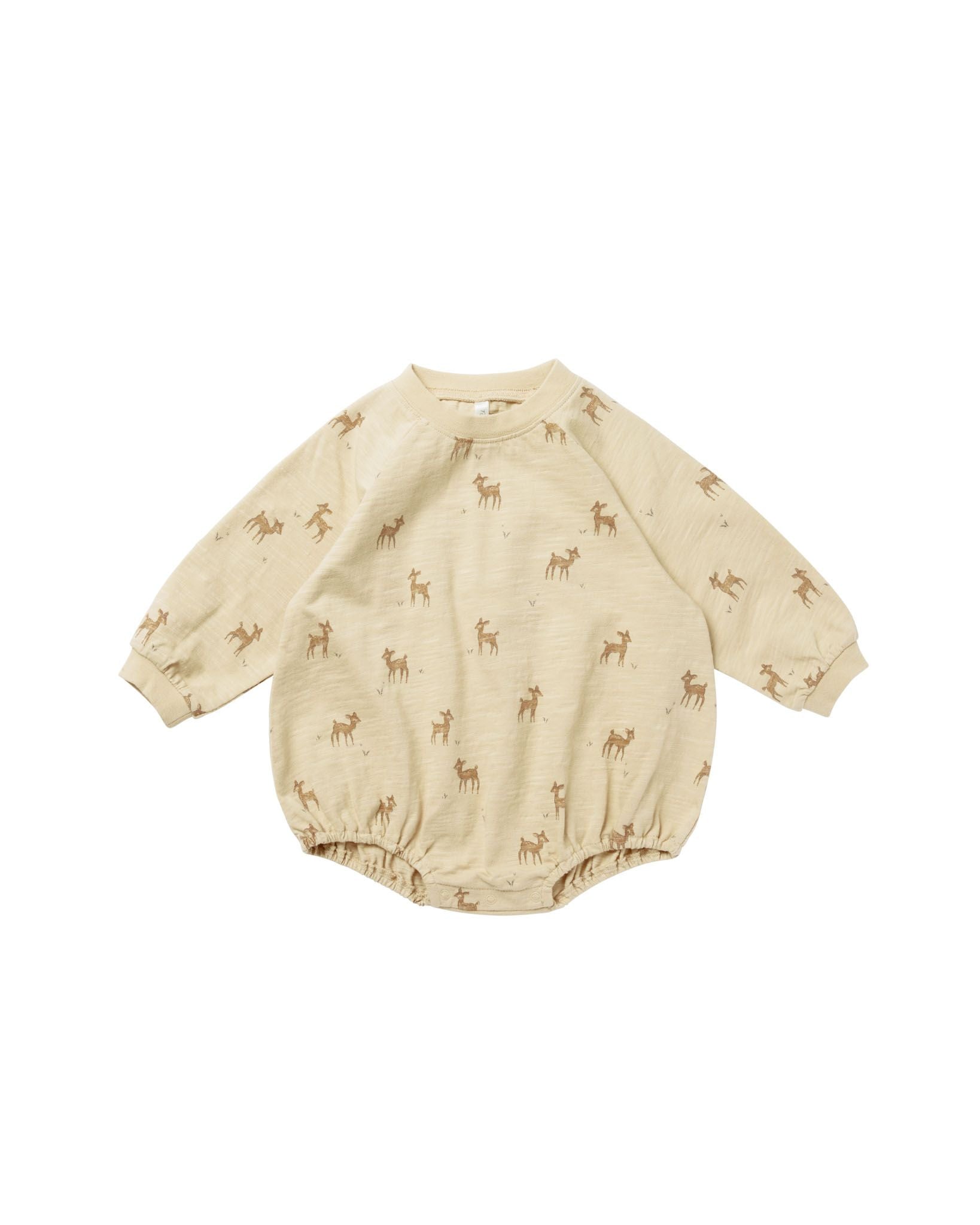 Rylee & Cru - Deer Crewneck Romper