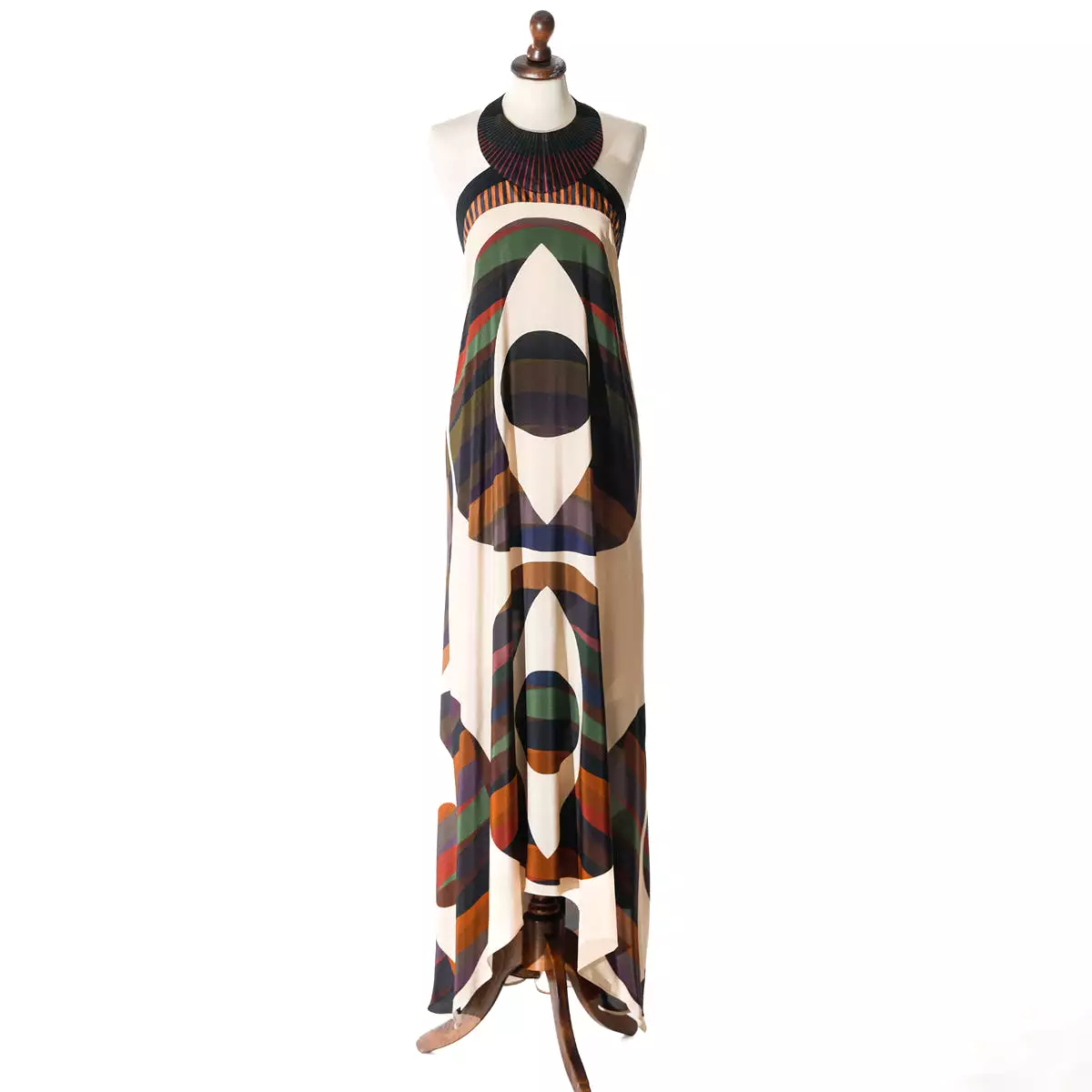 SABA SILK DRESS GEOMETRIC