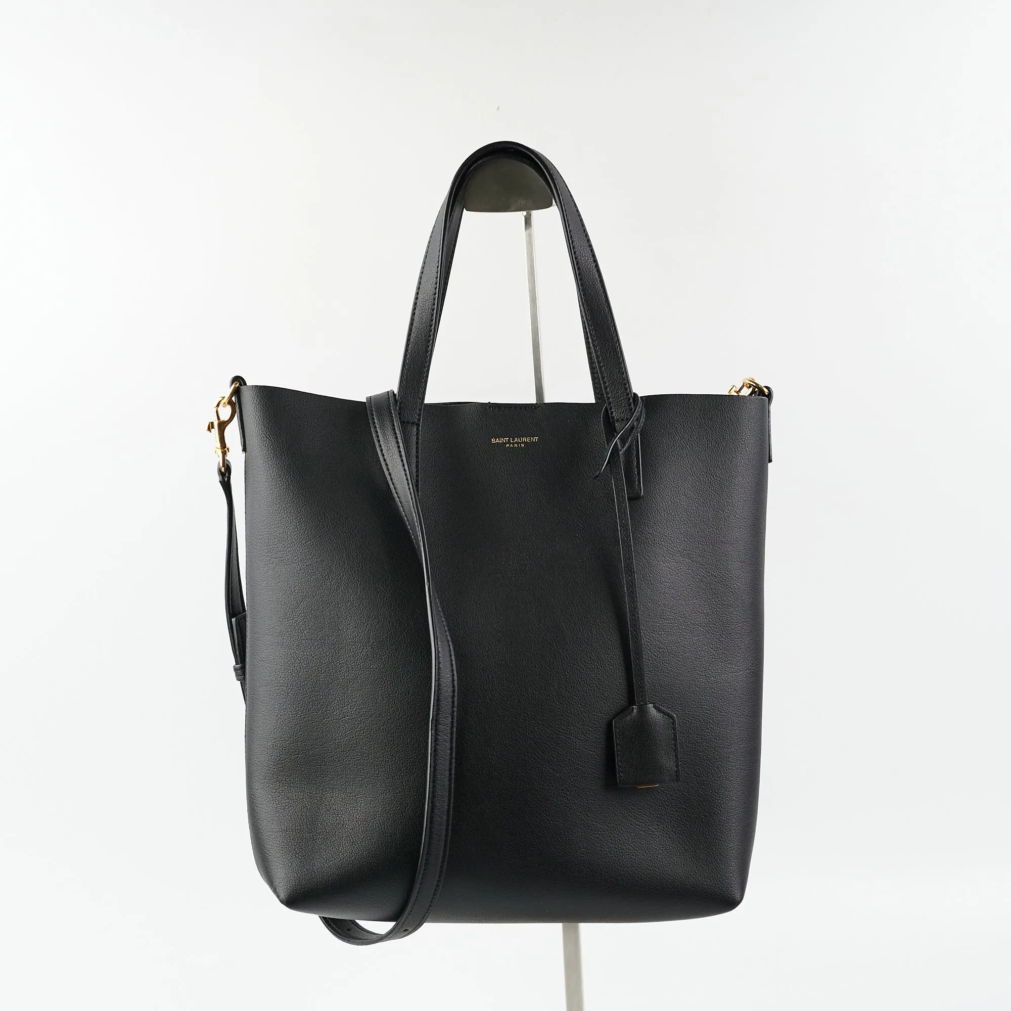 Saint Laurent Black Shopping Tote