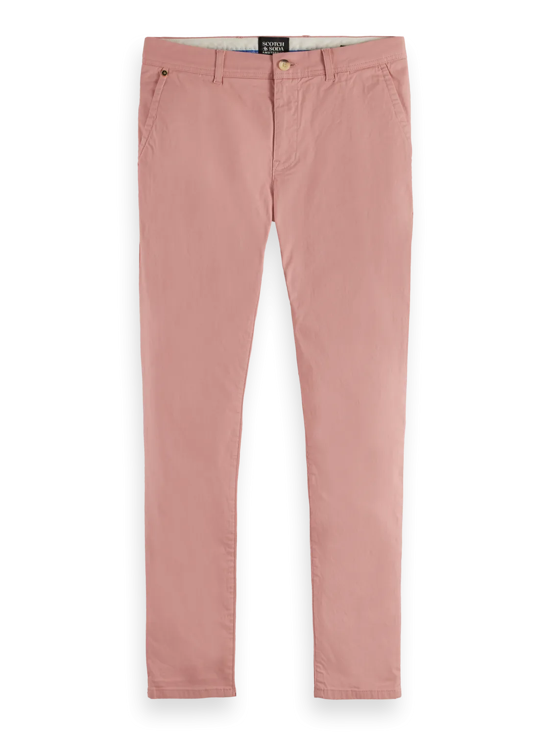 Scotch & Soda - Essential Cotton Chinos - Flamingo or Riviera Blue