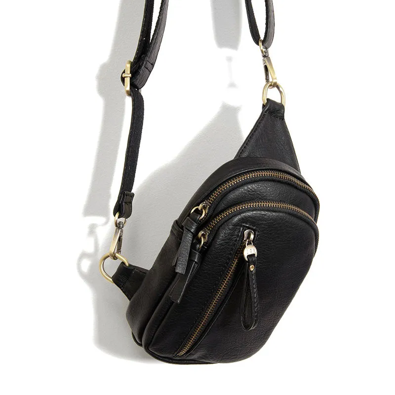 Skyler Sling Bag in Black