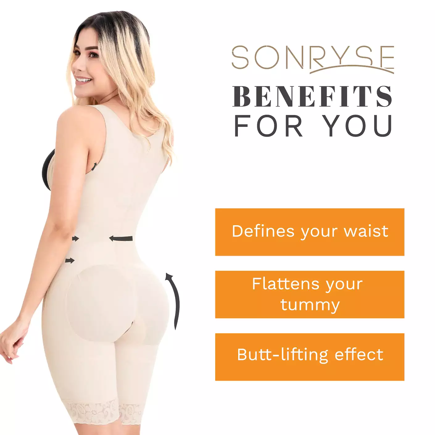 SONRYSE 097ZF | Postpartum and Post Surgery Tummy Control Shapewear | Powernet