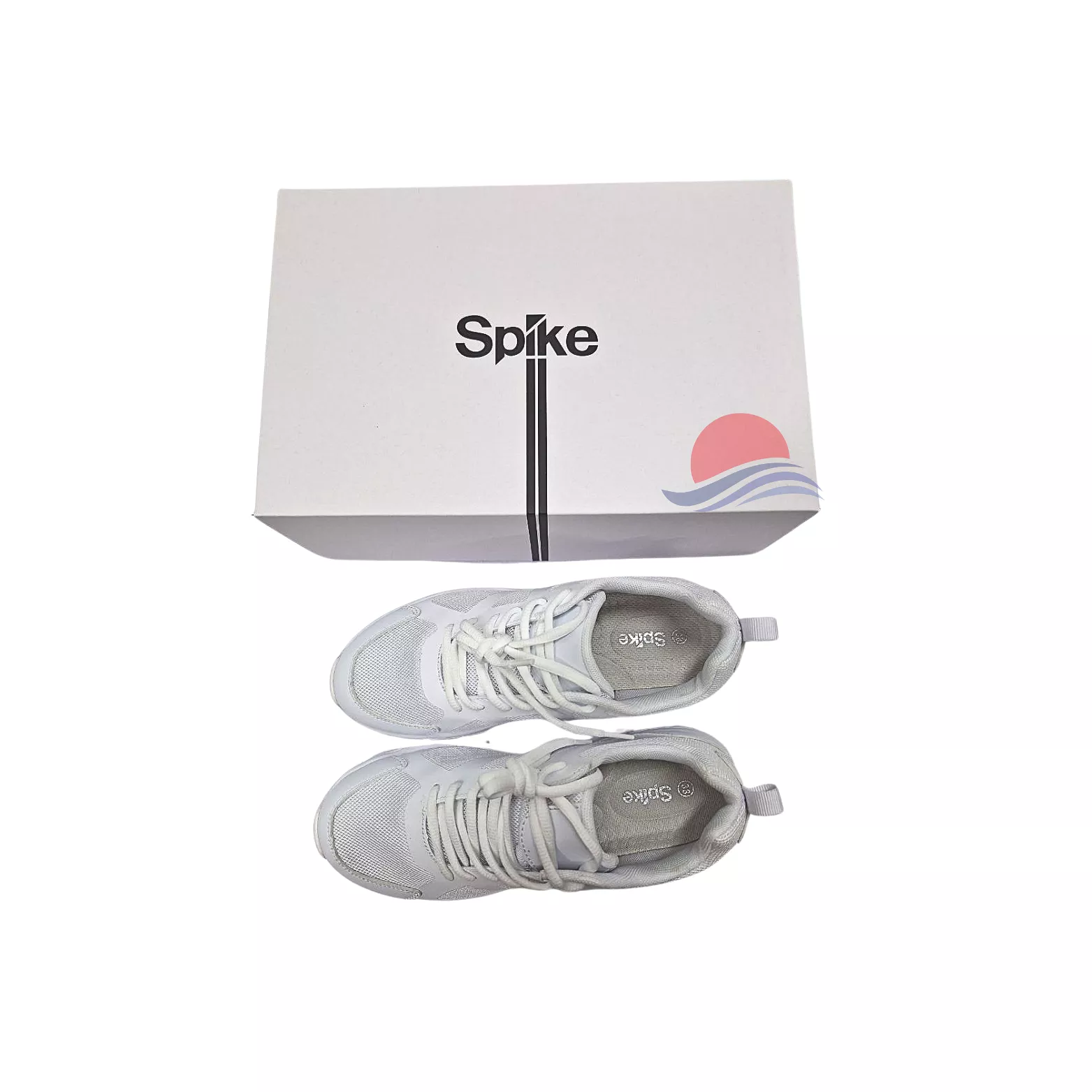 SPIKE White School Shoes -  Lace