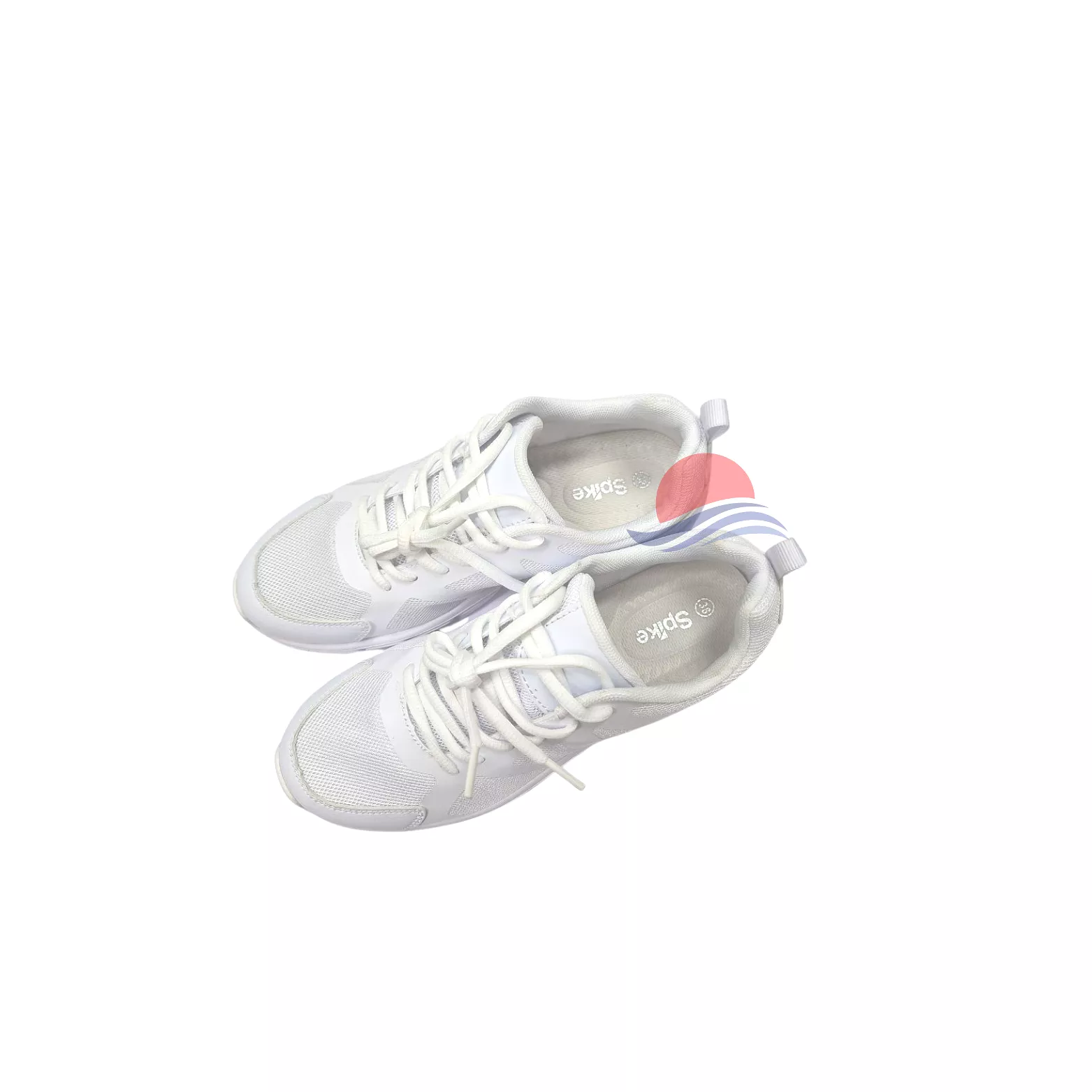 SPIKE White School Shoes -  Lace