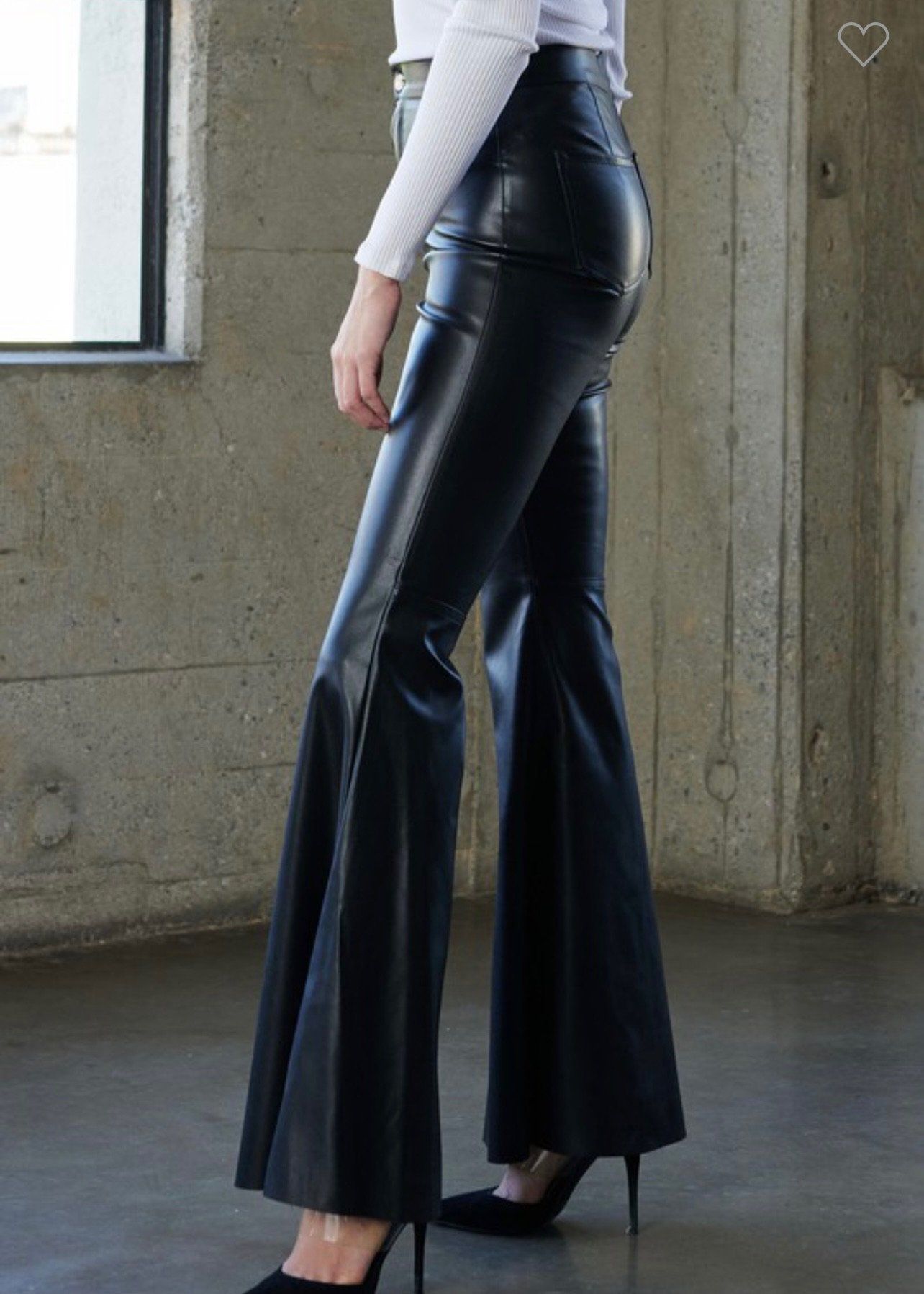 Super Flare Leather Pants