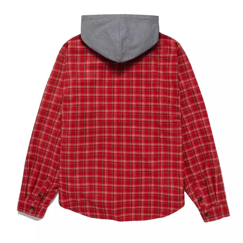 Supervsn Hooded LS Flannel Overshirt