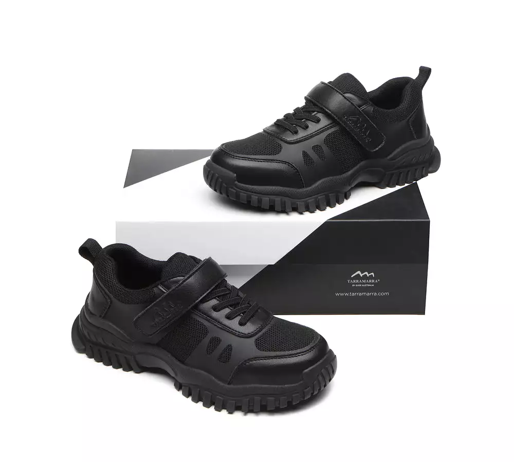 TARRAMARRA Senior Black Leather School Shoes