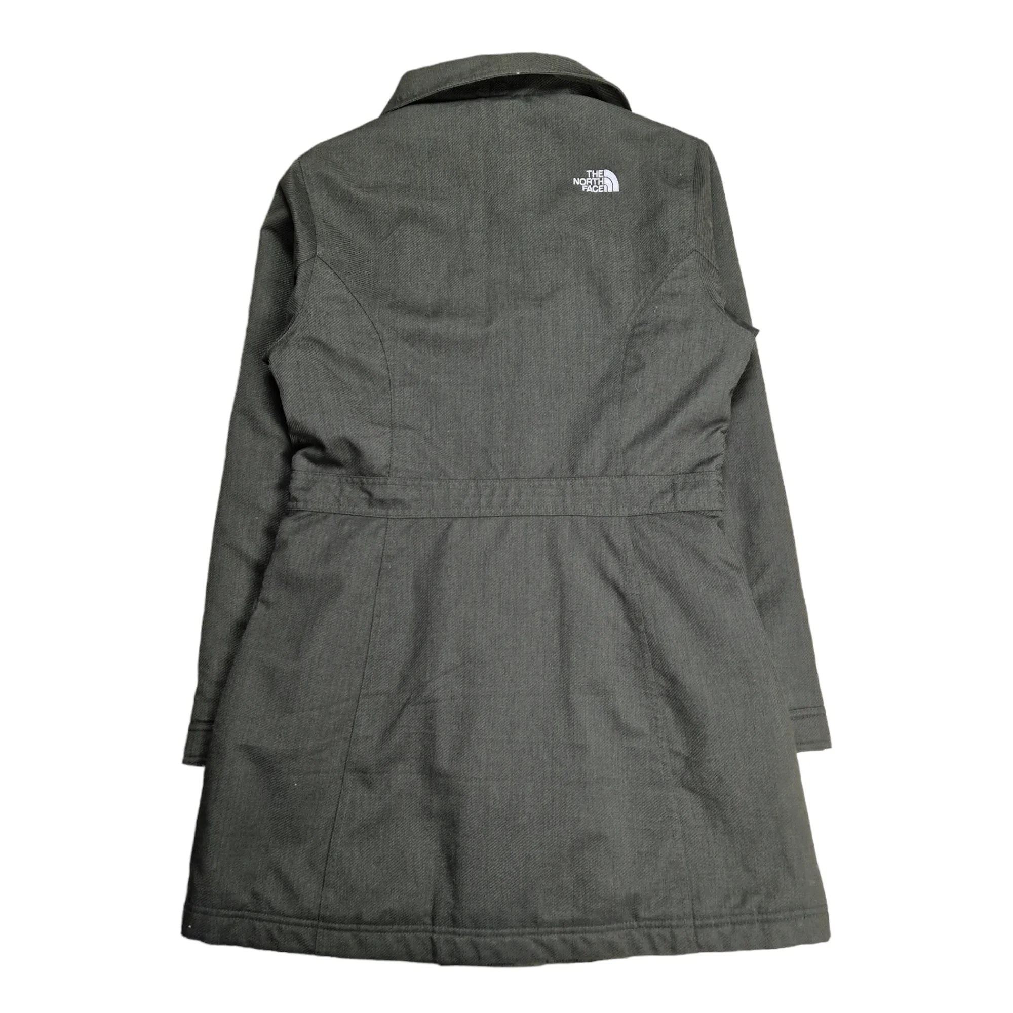 The North Face Pea Coat In Sage - Size M UK 10