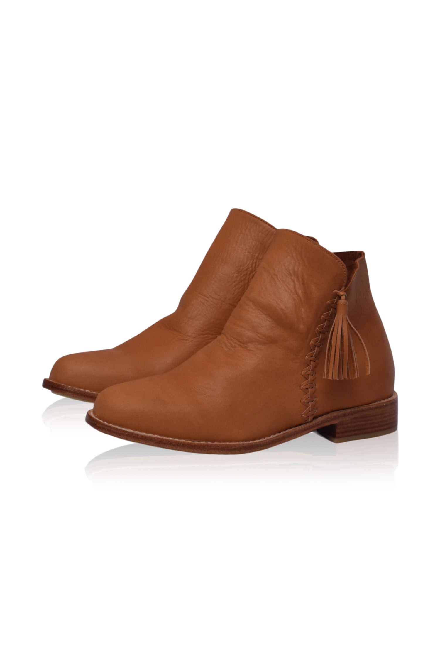 Treasure Leather Ankle Boots