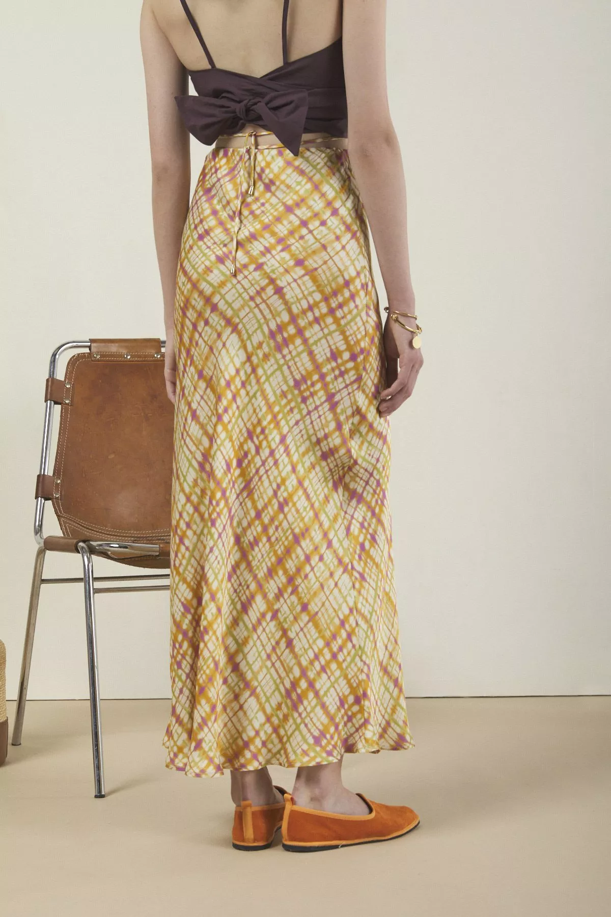 Viscose long skirt