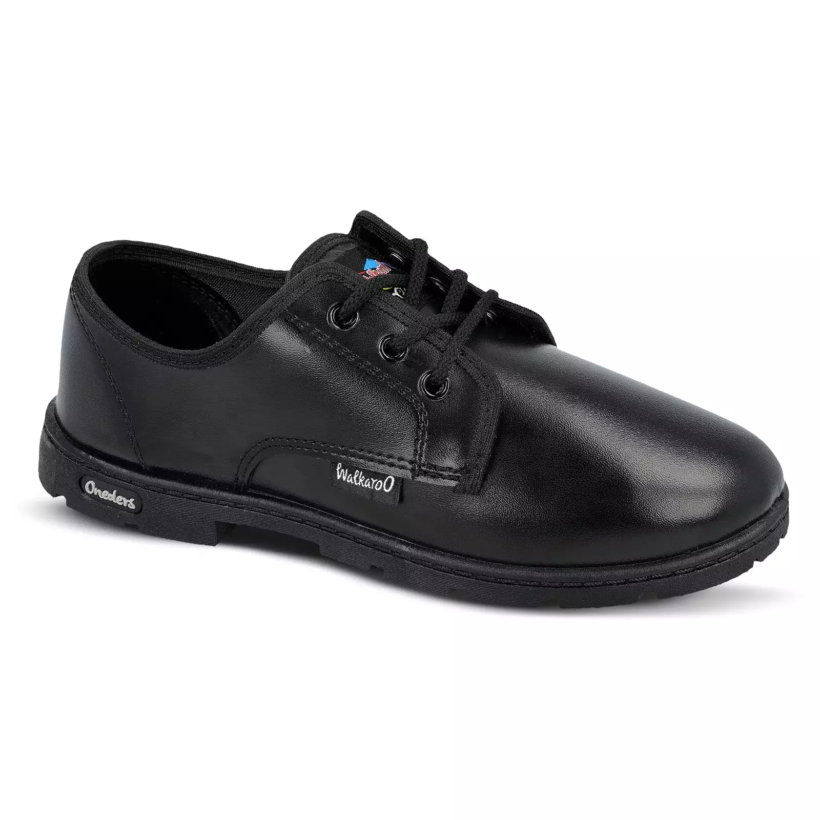 Walkaroo Boys School Shoes - WV521 Black