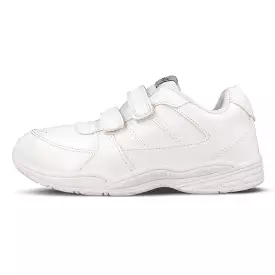 Walkaroo Senior Boys School Shoes - 570 White