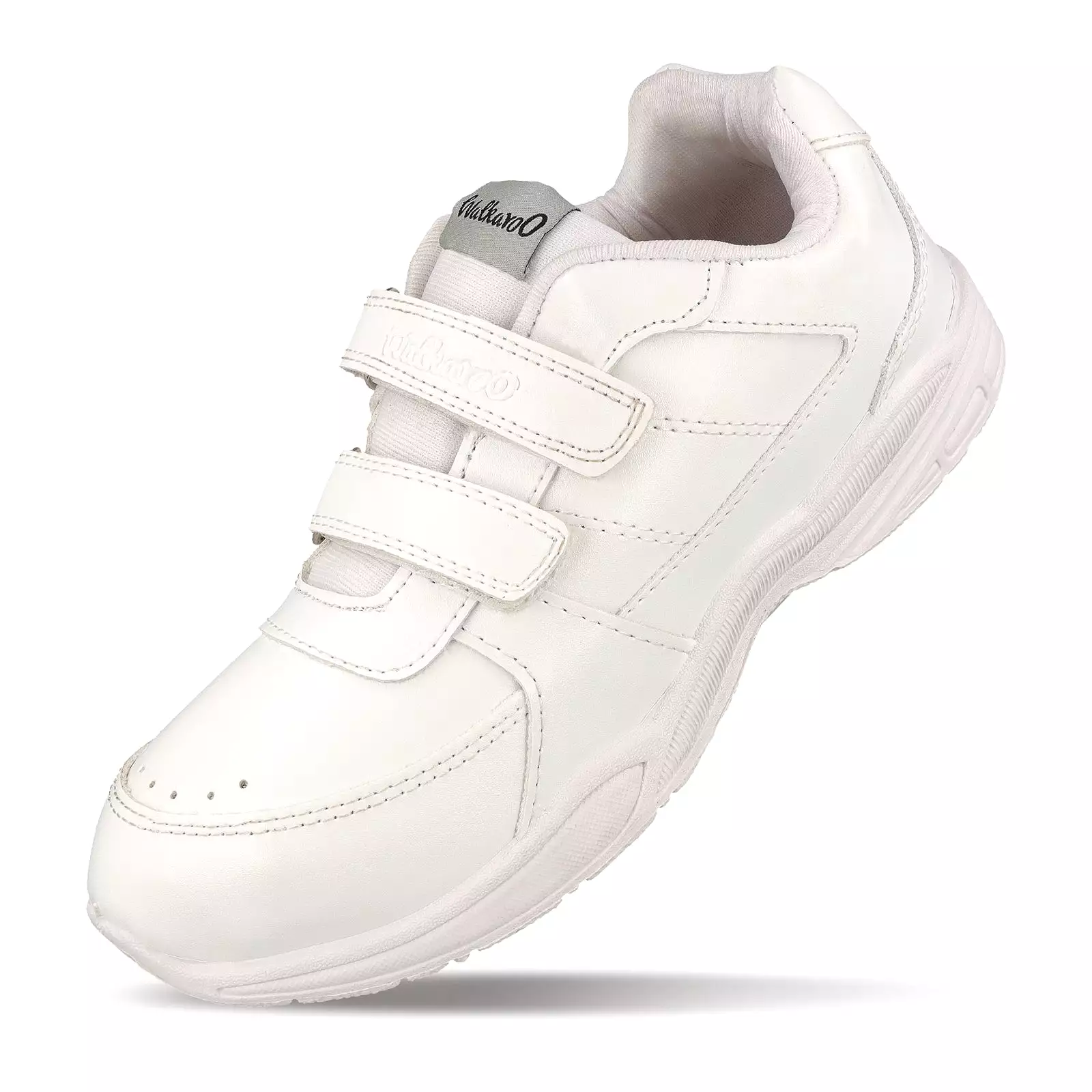 Walkaroo Senior Boys School Shoes - 570 White