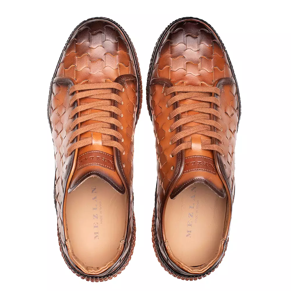 Woven Leather Super Sneaker