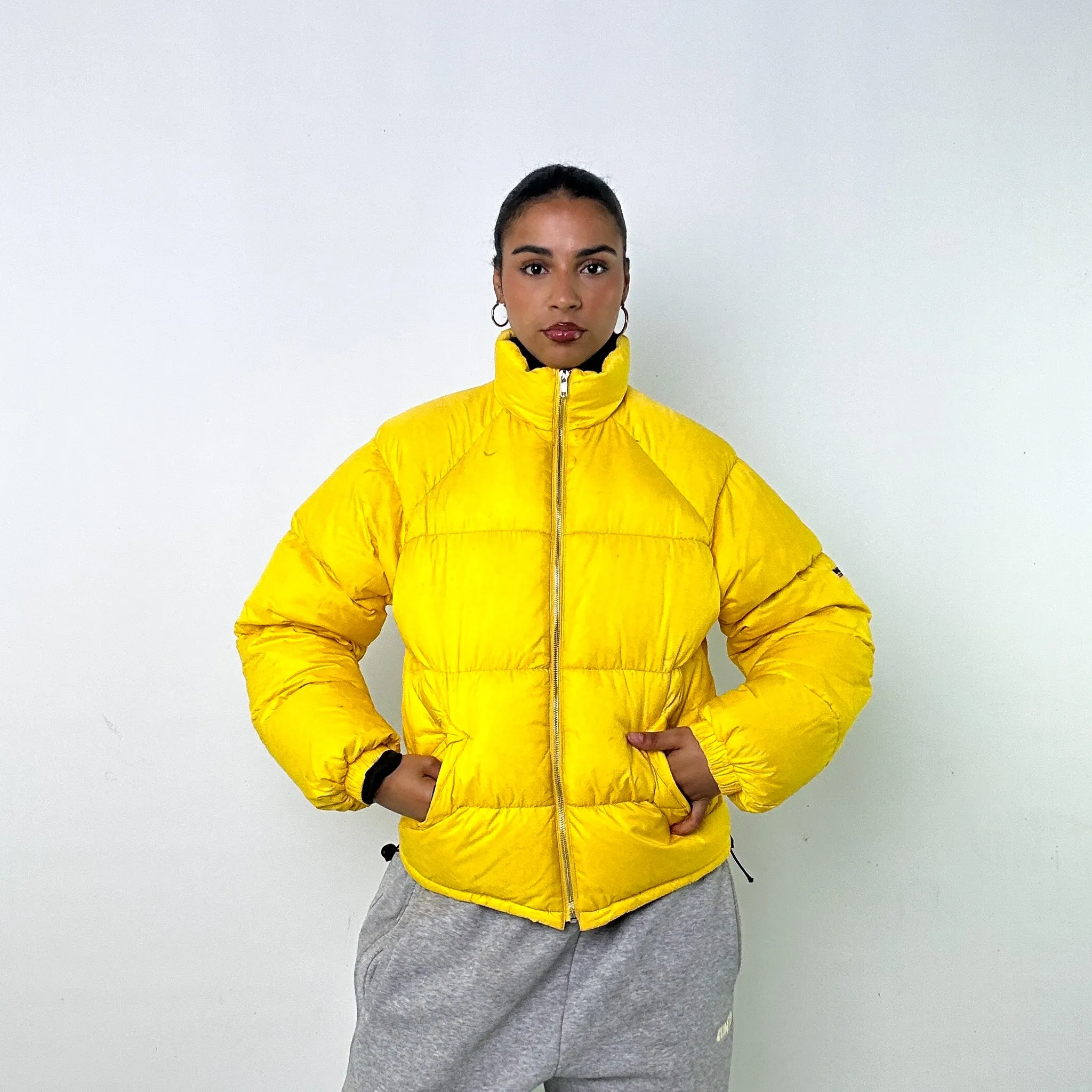 YELLOW 90S POLO SPORT RALPH LAUREN PUFFER JACKET COAT (