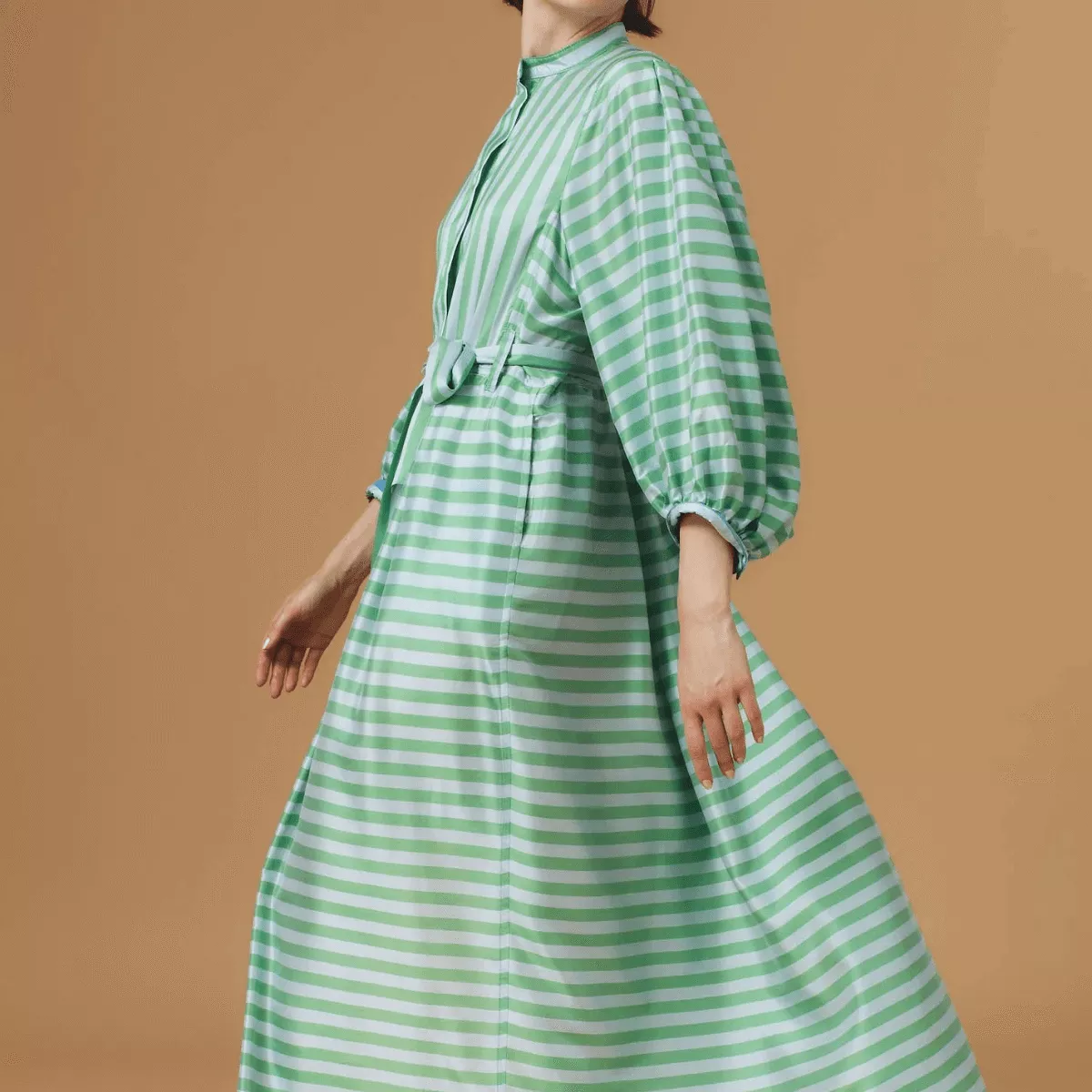 YVONNE SILK DRESS EMERALD