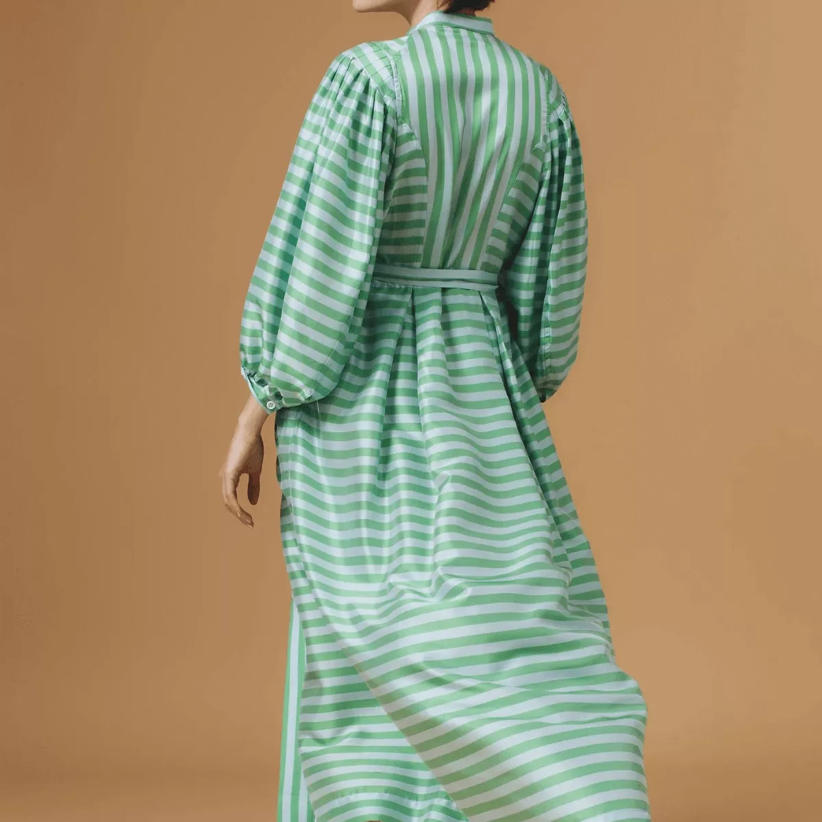 YVONNE SILK DRESS EMERALD