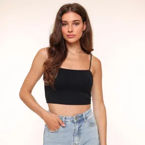 Zwarte Basic Bandeau - Top