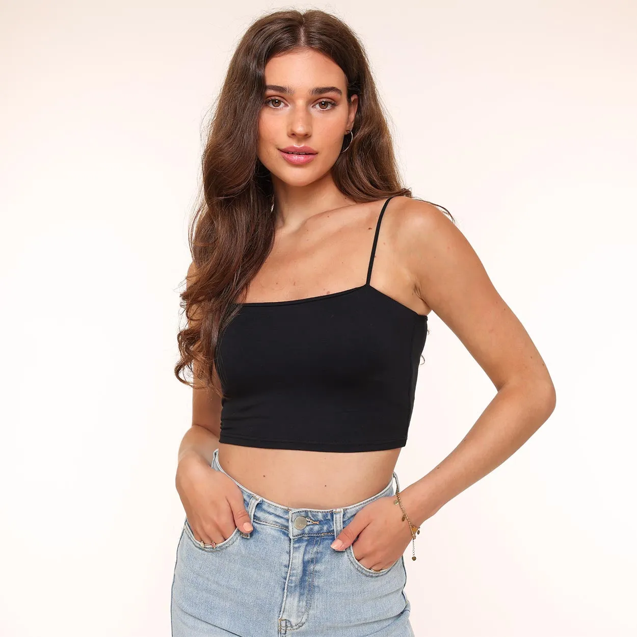 Zwarte Basic Bandeau - Top